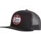 Classic Rope Mens Snapback Mesh Cap with Embroidered Round Logo