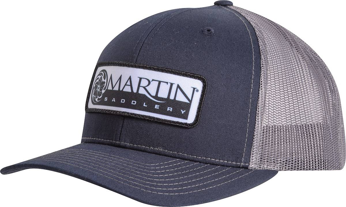 Martin Saddlery Mens Snapback Mesh Cap with Embroidered Patch Logo