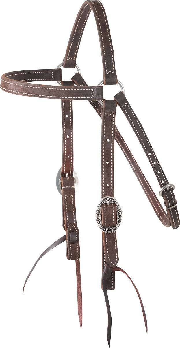 Martin Saddlery Italian Rose Stitched Browband Headstall