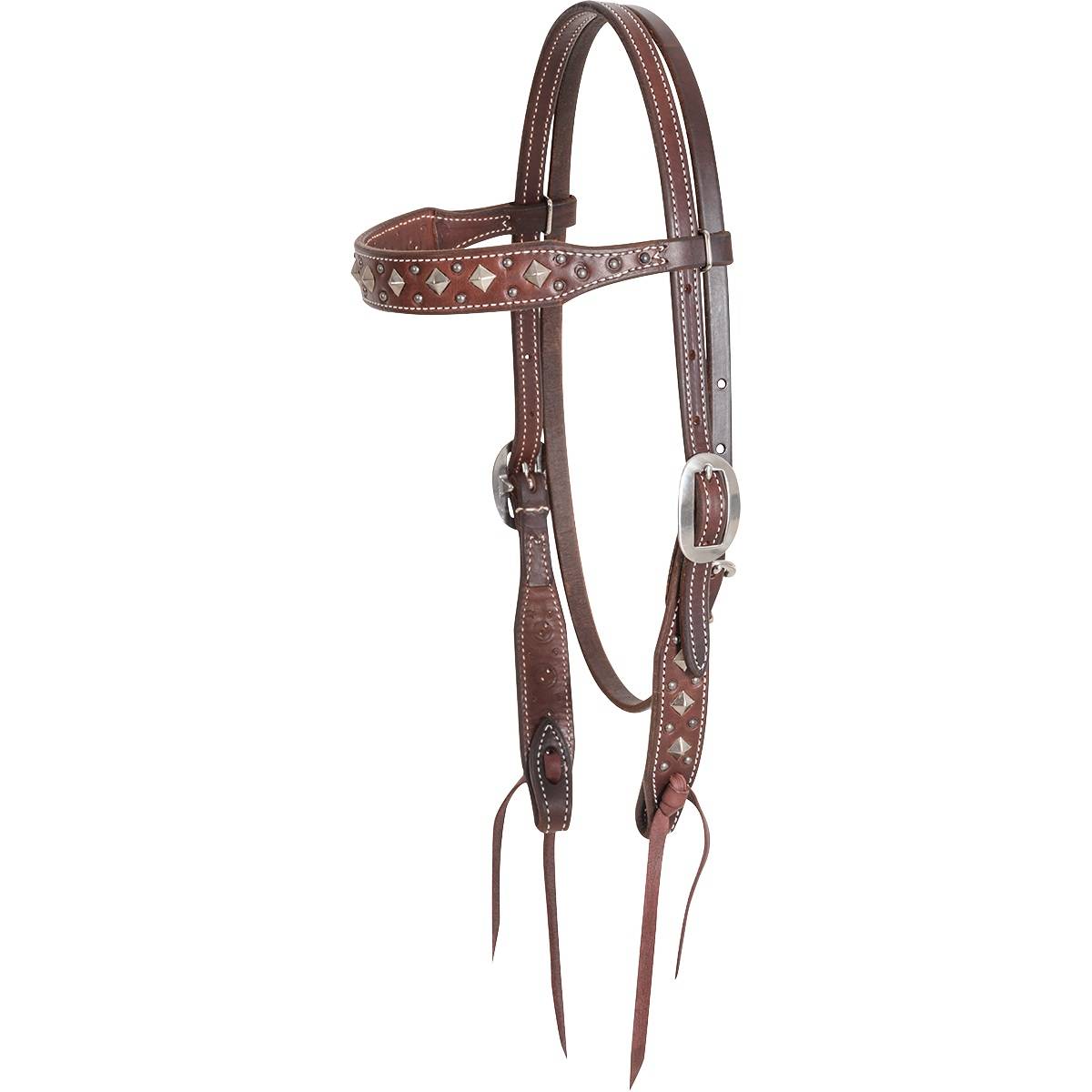 Martin Saddlery Pyramid Dots Browband Headstall