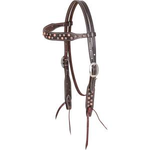 Martin Saddlery Parachute Copper Dots Browband Headstall