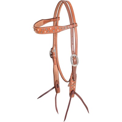 Martin Saddlery Parachute Copper Dots Browband Headstall