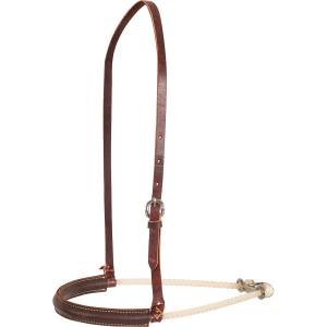 Martin Saddlery Single Rope Noseband with Leather Cover
