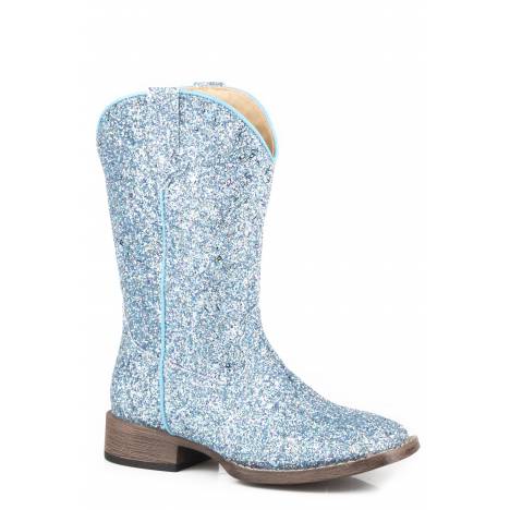 Roper Toddler Girls Blue Multi Glitter Boots