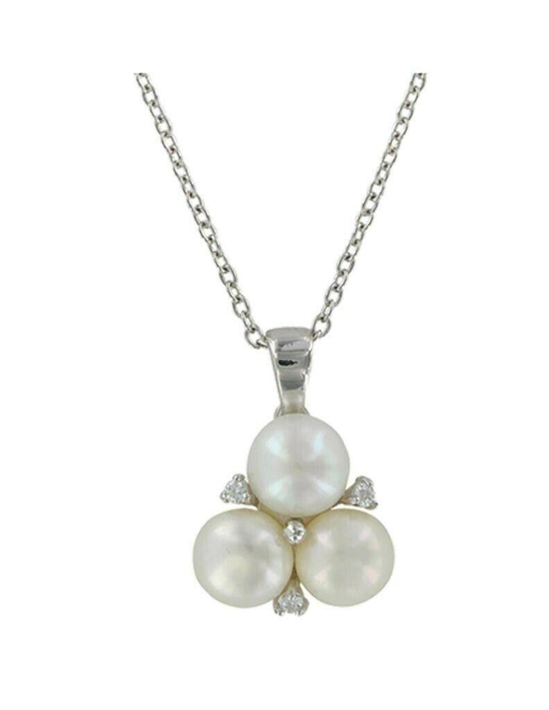 Montana Silversmiths Fresh Water Pearl/Swarovski Trinity Necklace