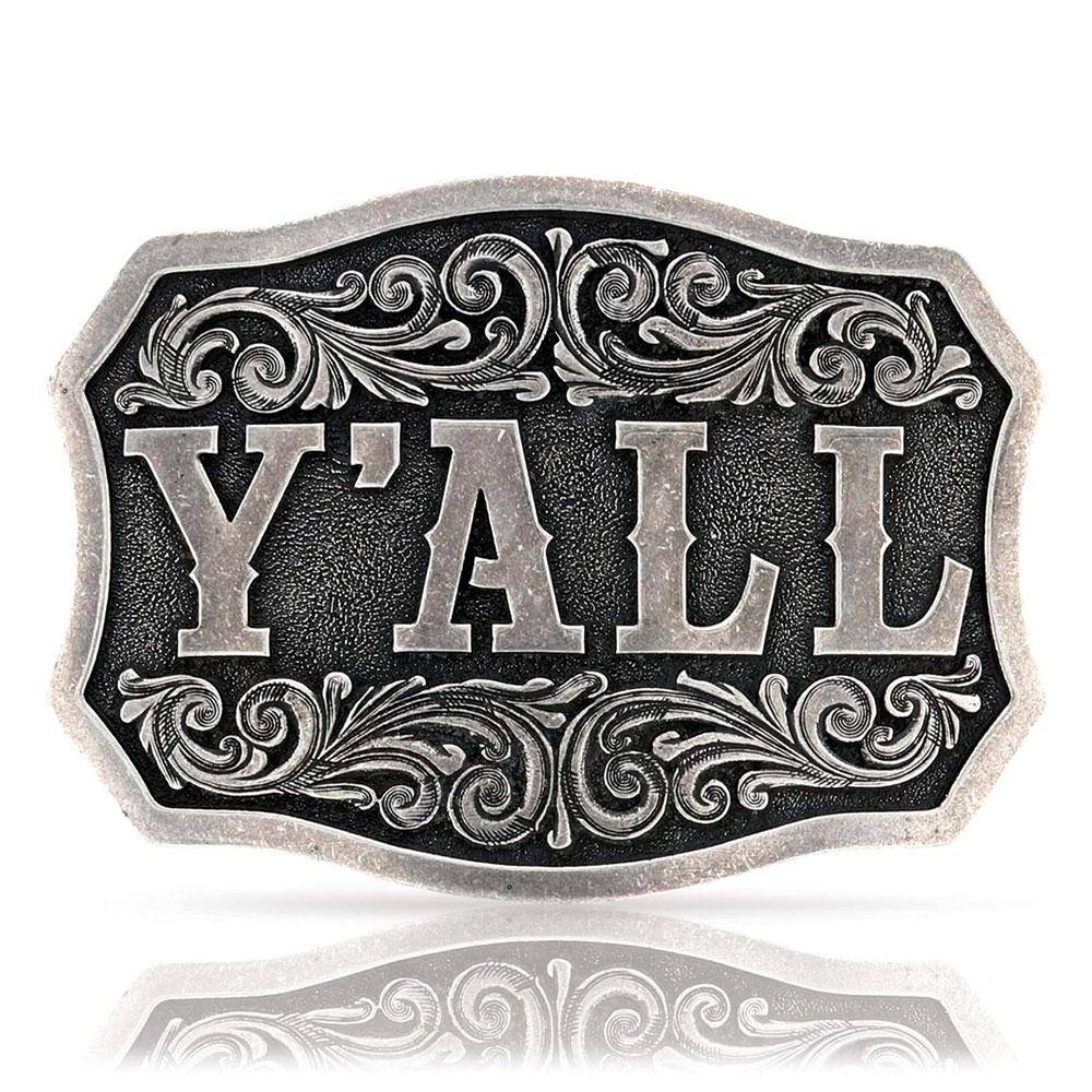 Montana Silversmiths Its a Southern Thing YALL Filigree Belt Buckle