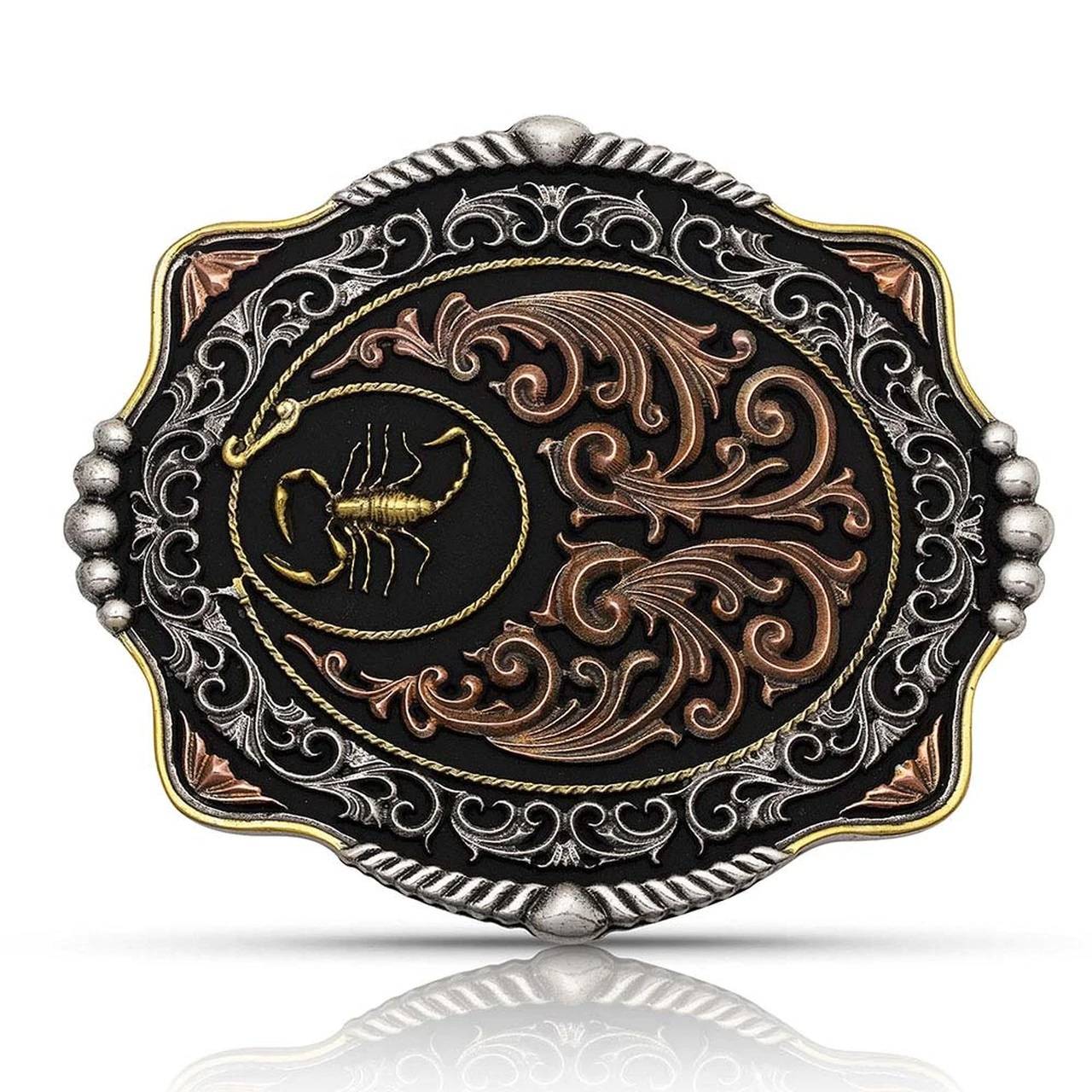 4-261879 Montana Silversmiths Tri-Color Whole Scorpian Belt sku 4-261879