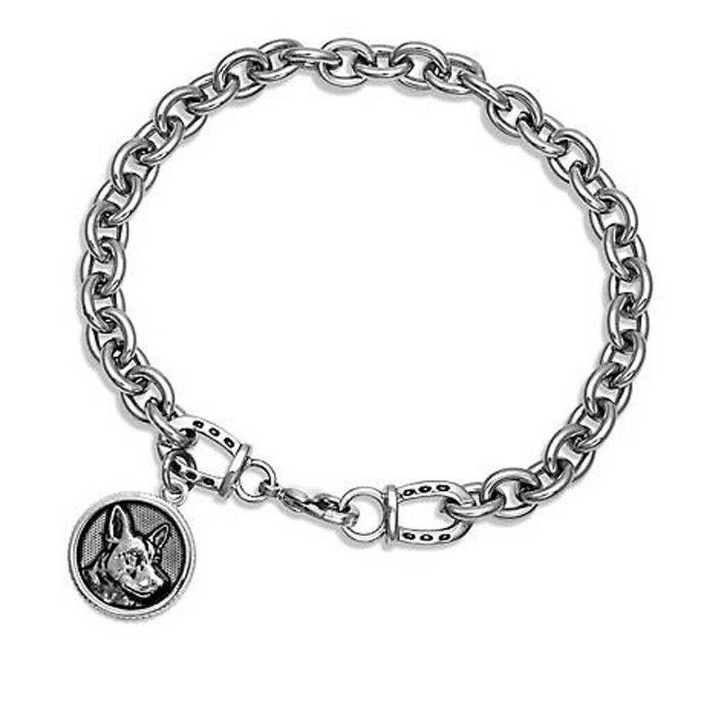 Montana Silversmiths Happy Tails German Shepherd Charm Bracelet