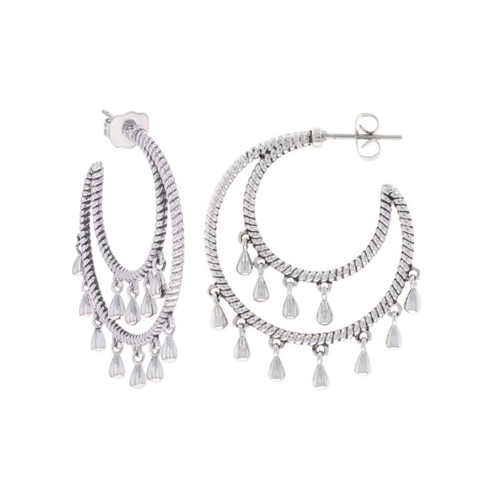 Montana Silversmiths Tamborine Rope Earrings