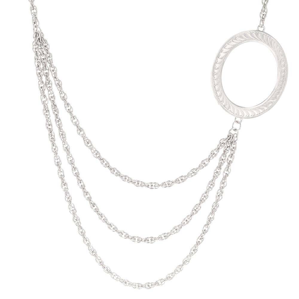 Montana Sivlersmiths Circle of Life Layered Chain Necklace