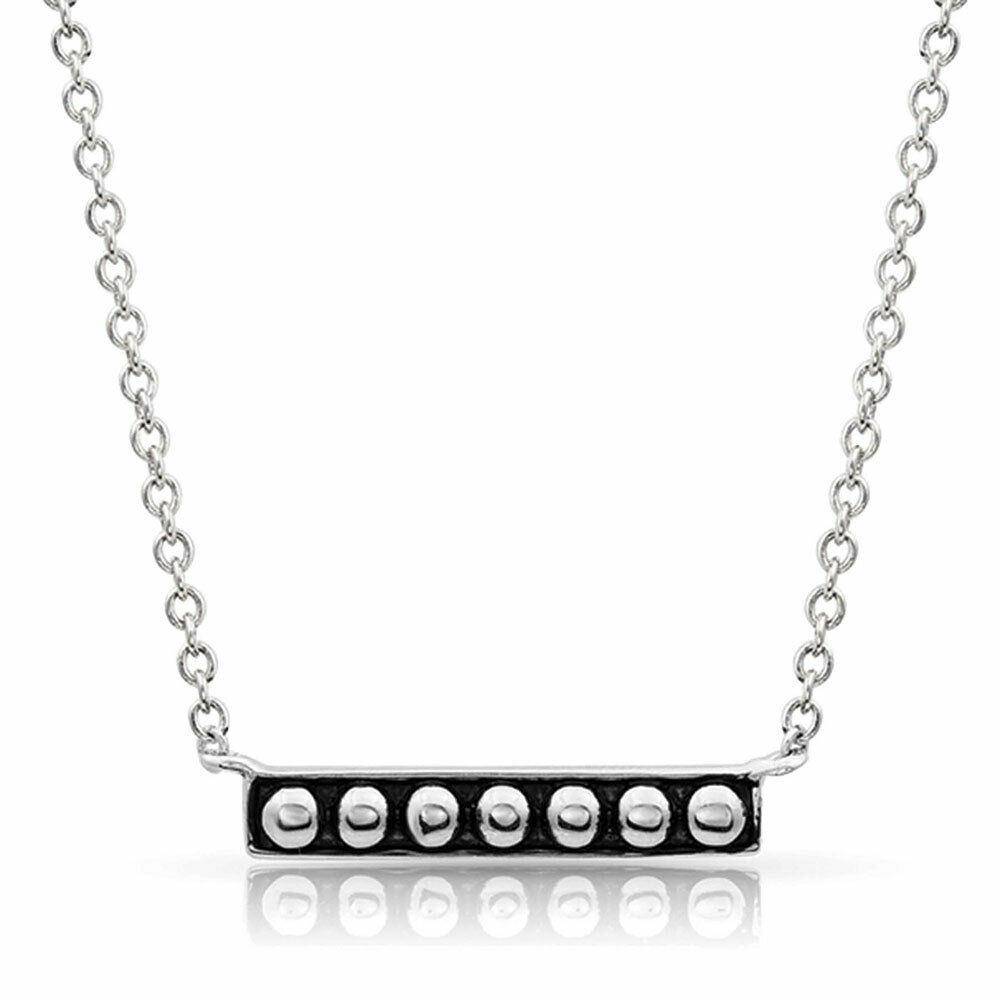 4-261976 Montana Silversmiths Classic Beaded Bar Necklace sku 4-261976