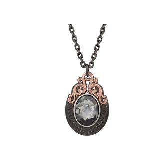 4-261979 Montana Silversmiths Gunmetal Oval Stone Necklace sku 4-261979