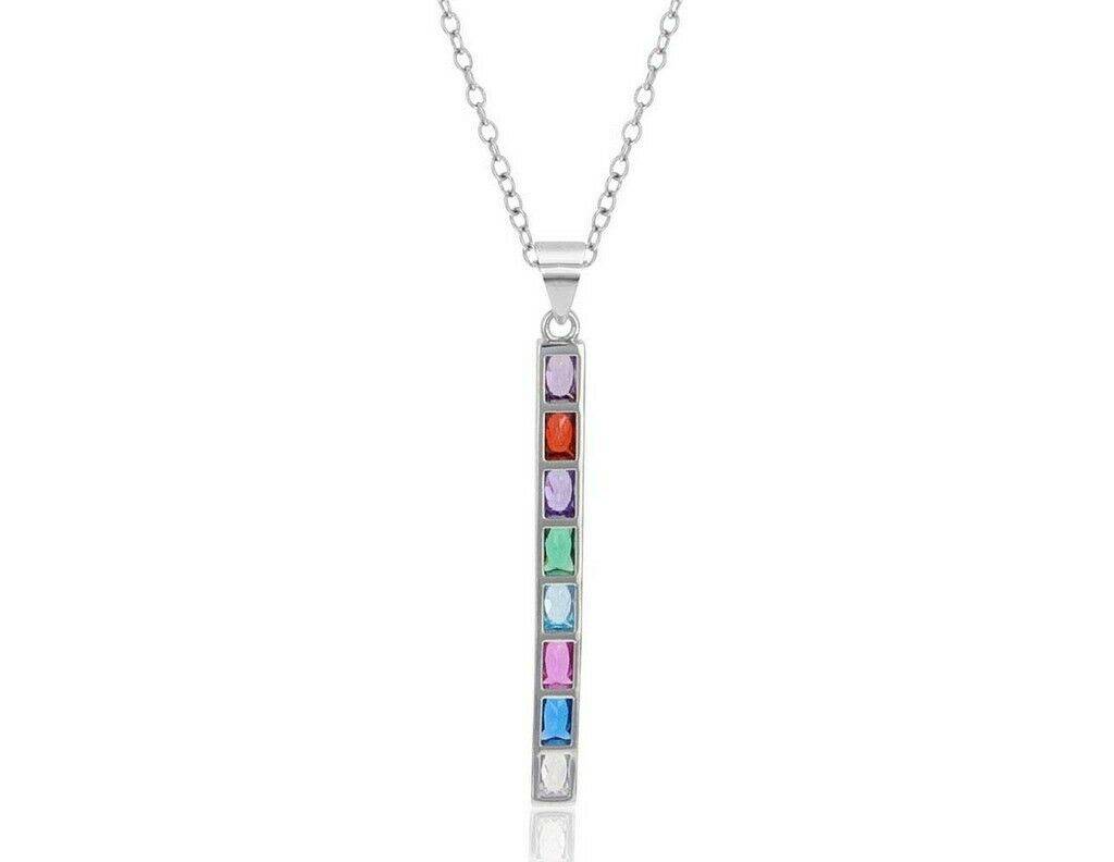 Montana Silversmiths Rainbow Bar Drop Necklace