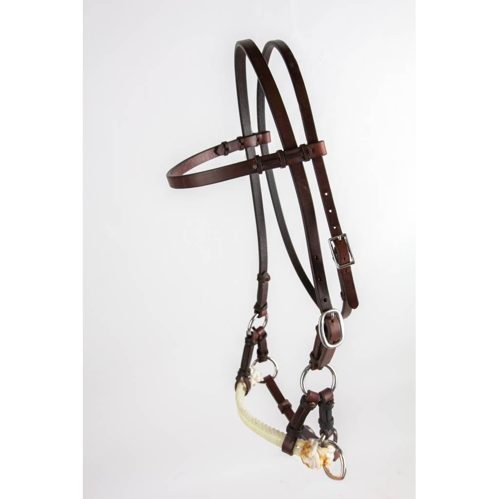 Tory Leather Peak Performance Side Pull with Wax Rope Nose