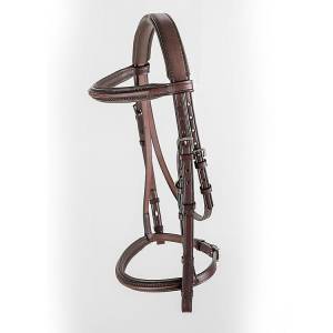 Tory Leather Padded Raised Fancy Stitch English Headstall