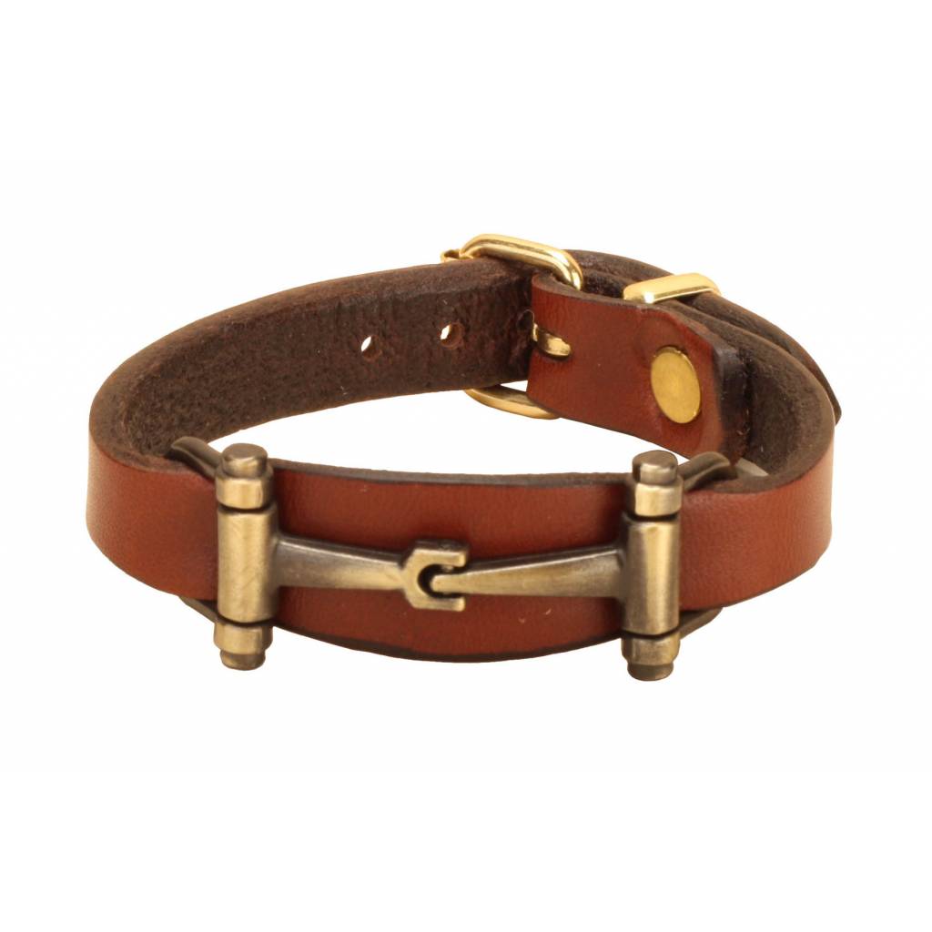 Tory Leather Flared Snaffle Bit Bracelet