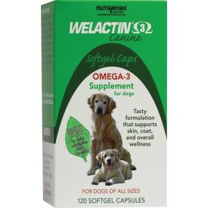 Nutramax Welactin Canine Omega-3 Softgel Capsules Dog Supplement
