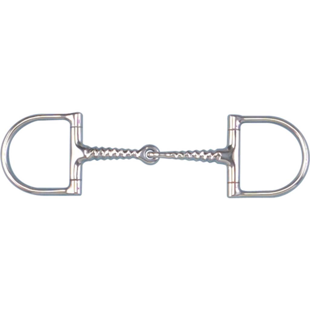 Toklat Pony Corkscrew Snaffle Dee - 2 1/2" Rings