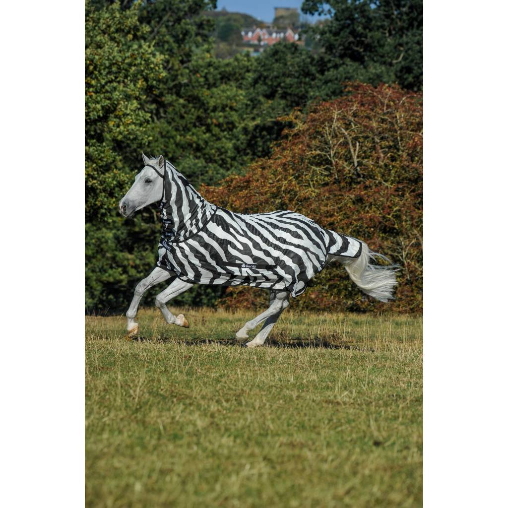 Bucas Zebra Buzz Off Detachable Neck Turnout Sheet