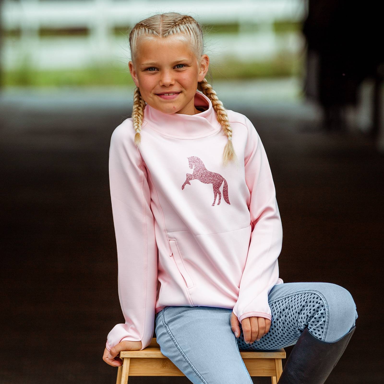 4-275397 Horze Kids Emilia Long Sleeve Technical Top sku 4-275397