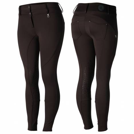 Horze Ladies Rhea Knee Patch Thermo Breeches with Back Pockets