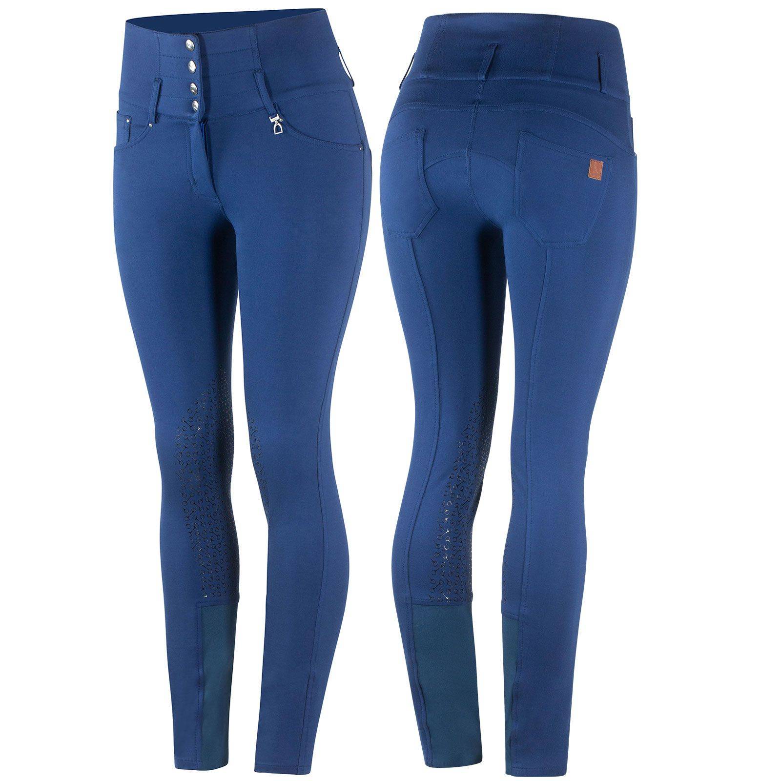 Horze Ladies Tara High Waist Silicone Knee Patch Breeches