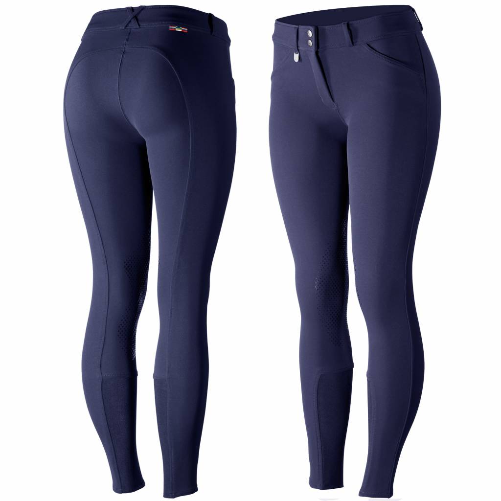 Horze Grand Prix Silicone Breeches- Ladies, Knee Patch