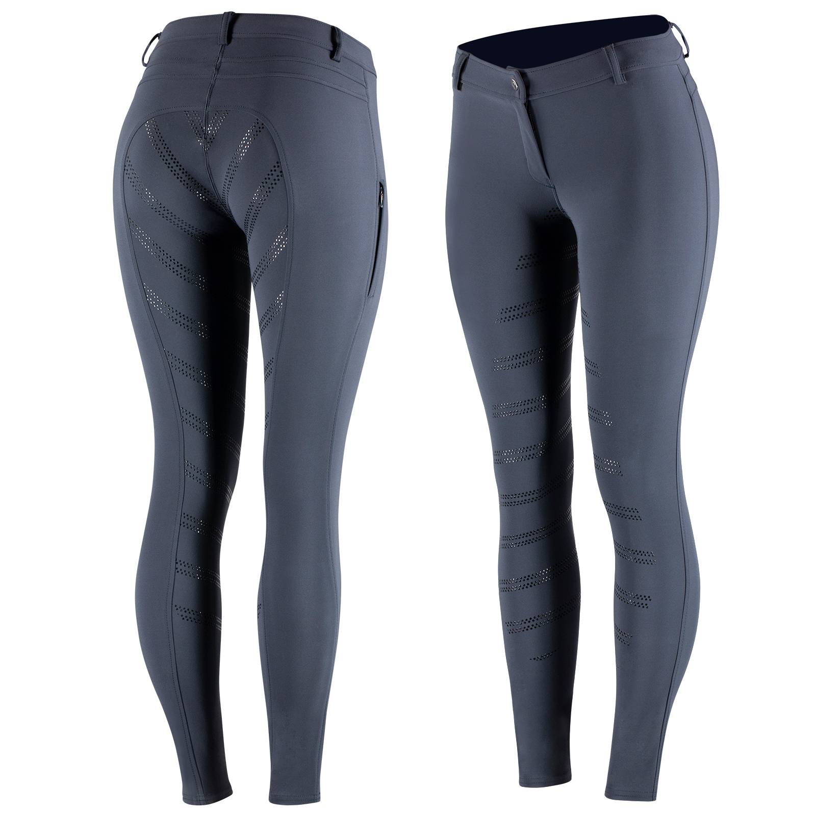 Horze Ladies Ada Silicone Full Seat Breeches with Phone Pocket