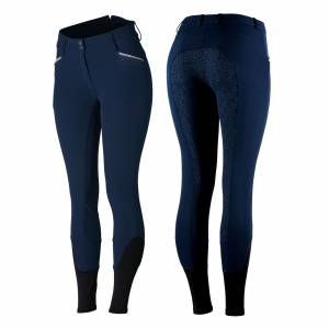 Horze Ladies Crystal Detailed Silicone Full Seat Breeches