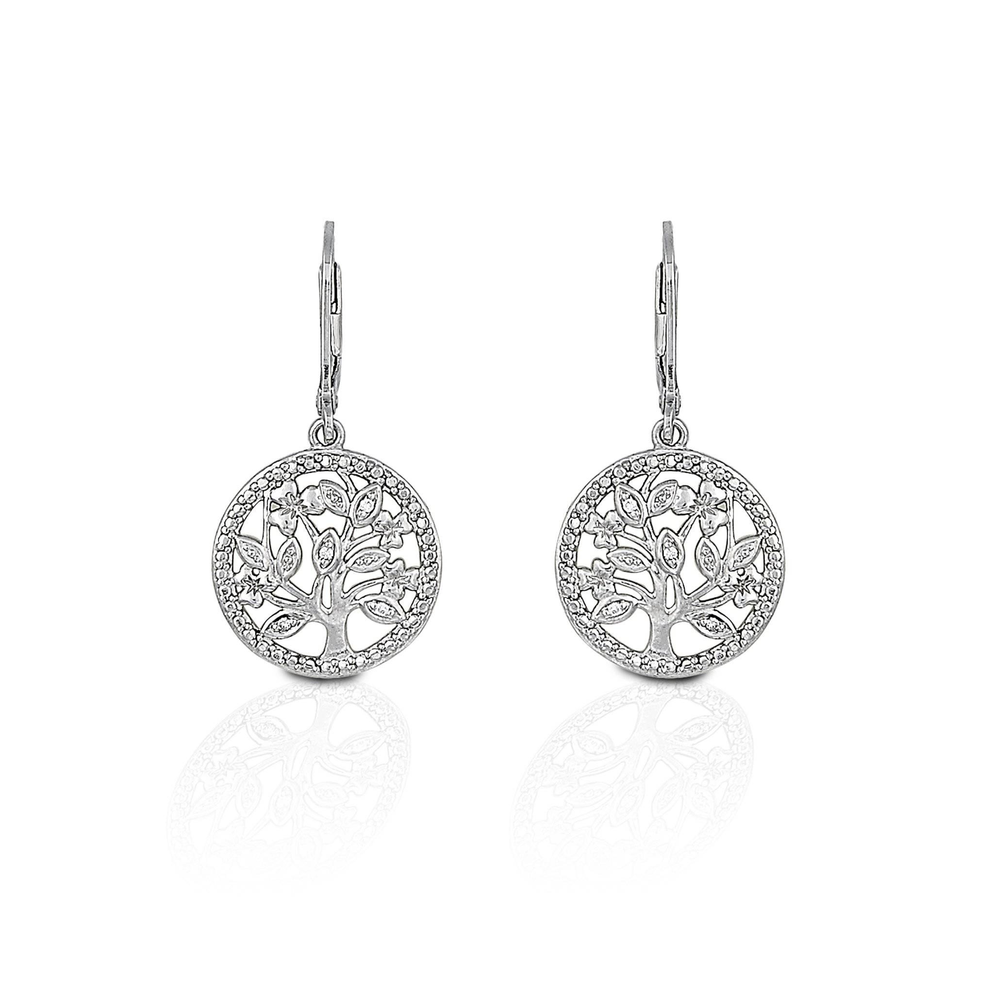 Kelly Herd Circle Tree Earrings