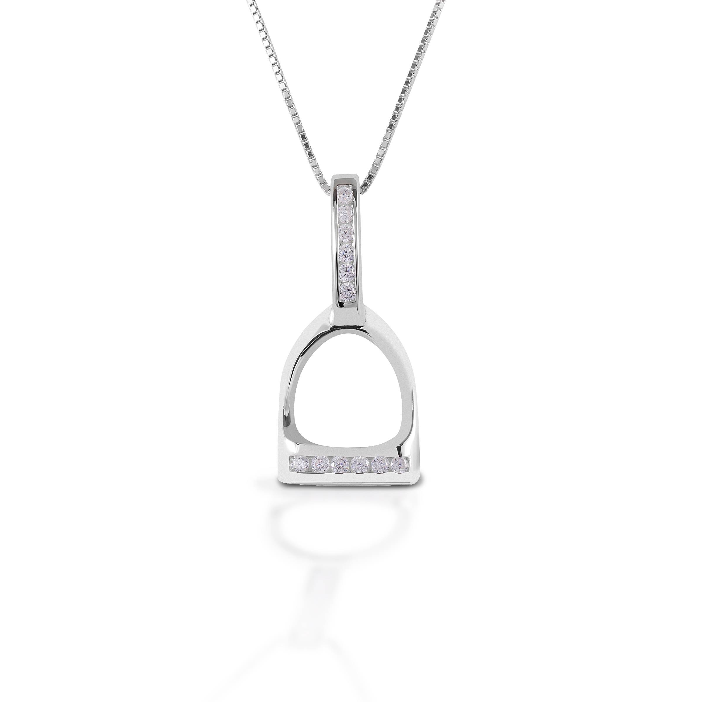 Kelly Herd Large English Stirrup Necklace