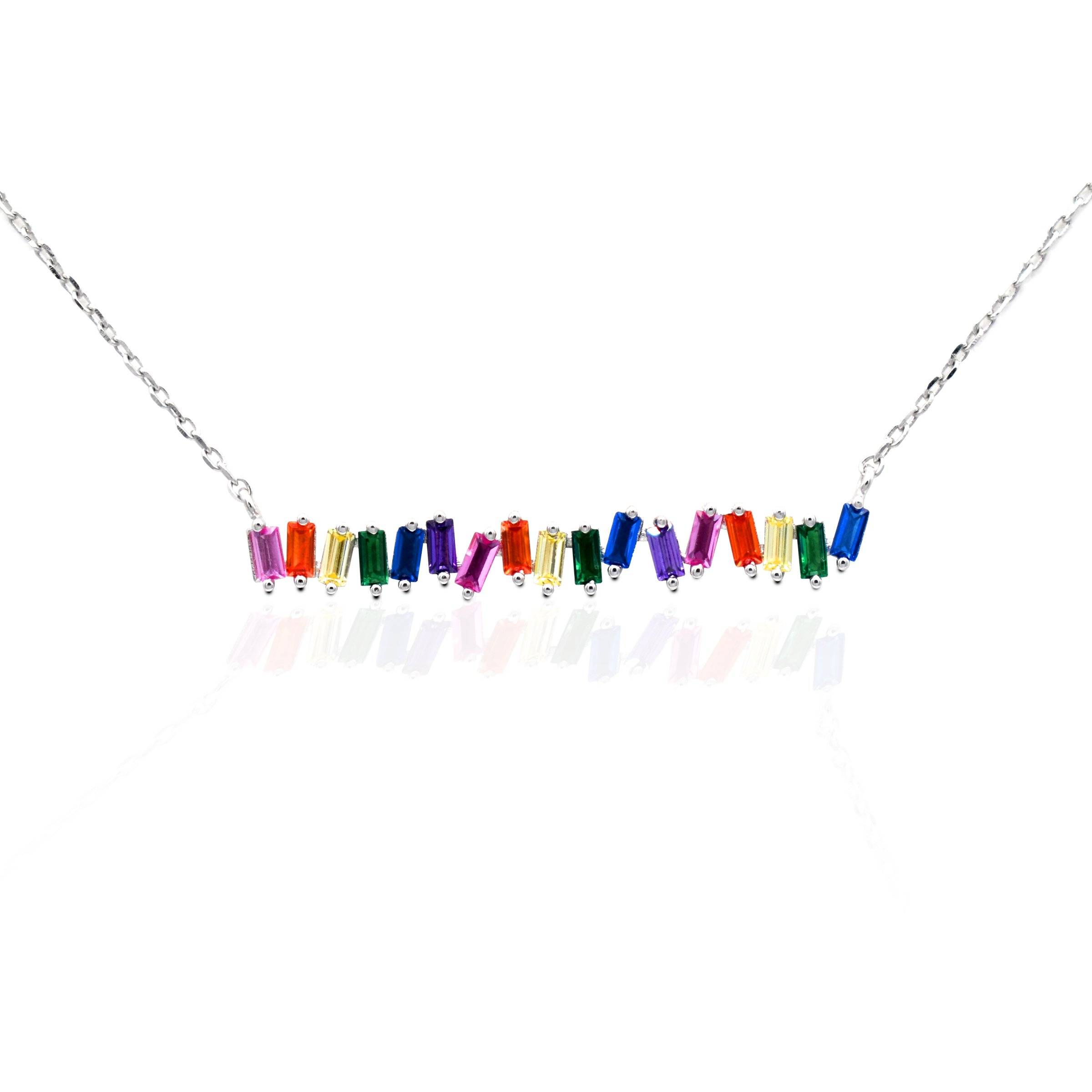 Kelly Herd Multi-Color Bar Necklace