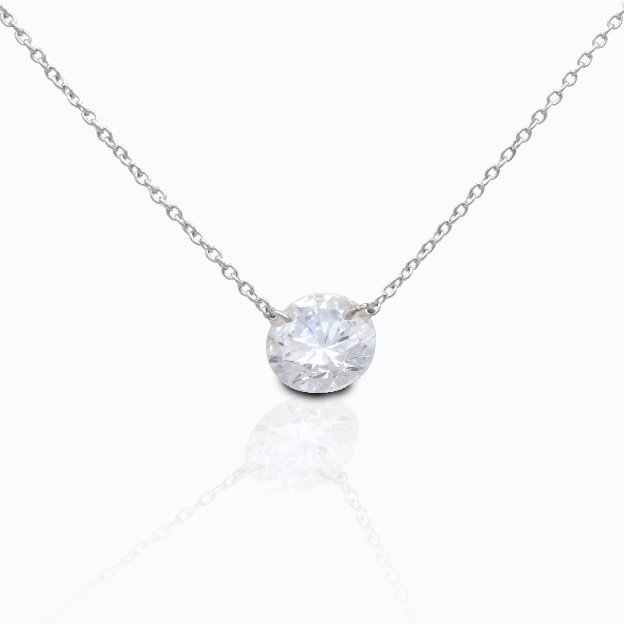 Kelly Herd Clear Stone Naked Pendant - 3CT