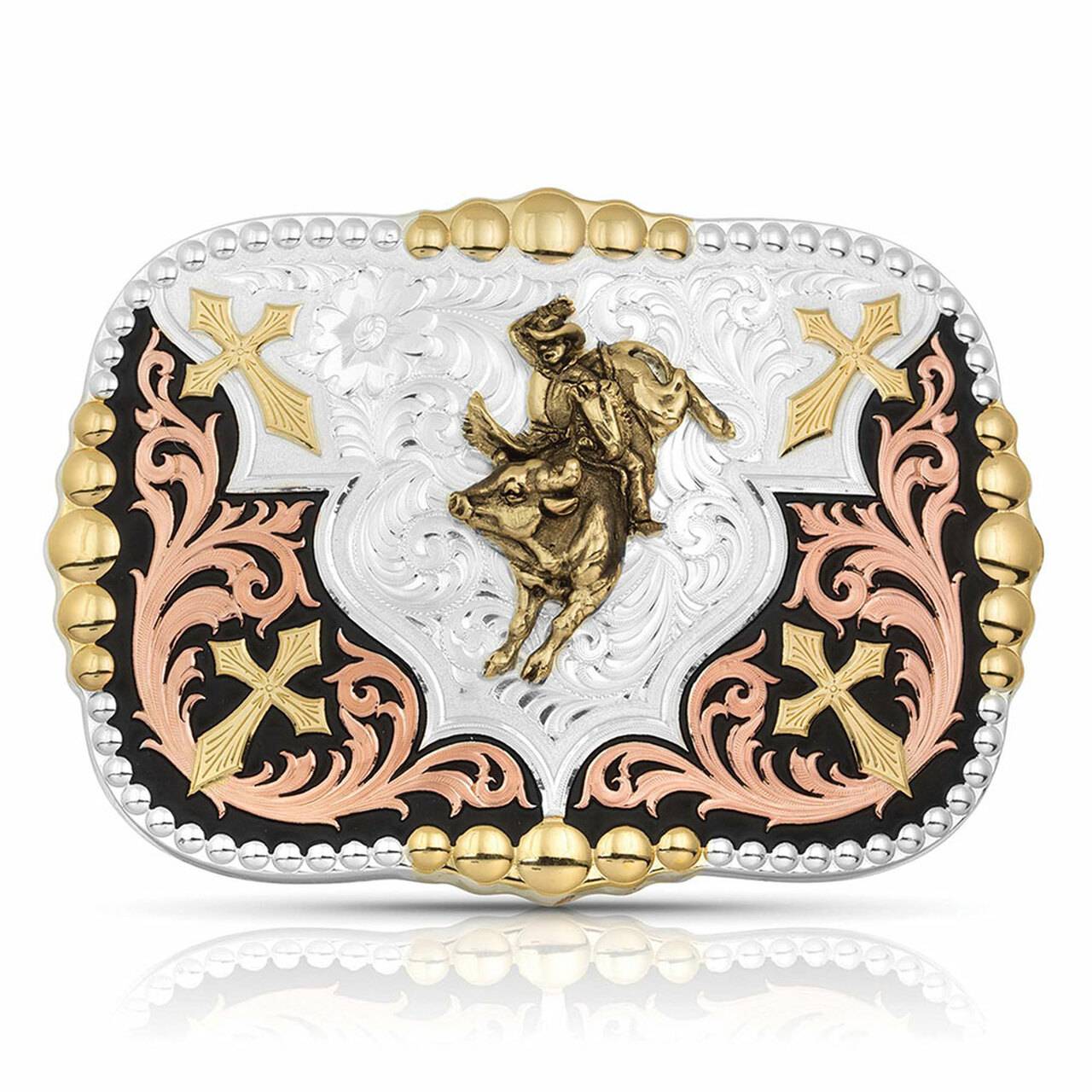 Montana Silversmiths Cross Bull Rider ACC Buckle