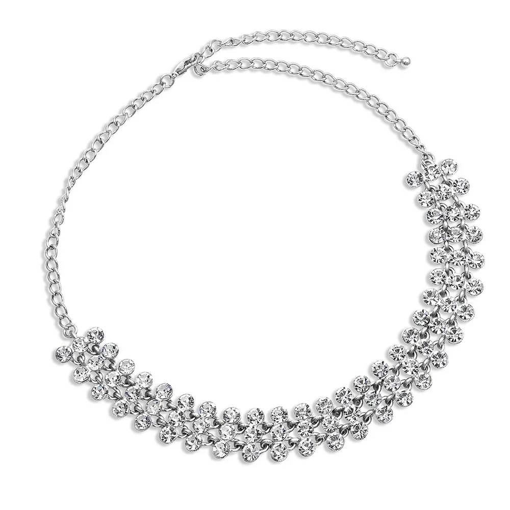 Montana Silversmiths Ladies Triple Row CZ Choker Necklace