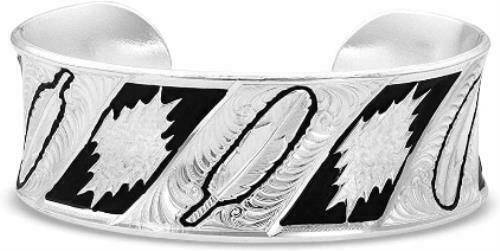 4-278102 Montana Silversmiths Ladies Be Fearless Feather Br sku 4-278102