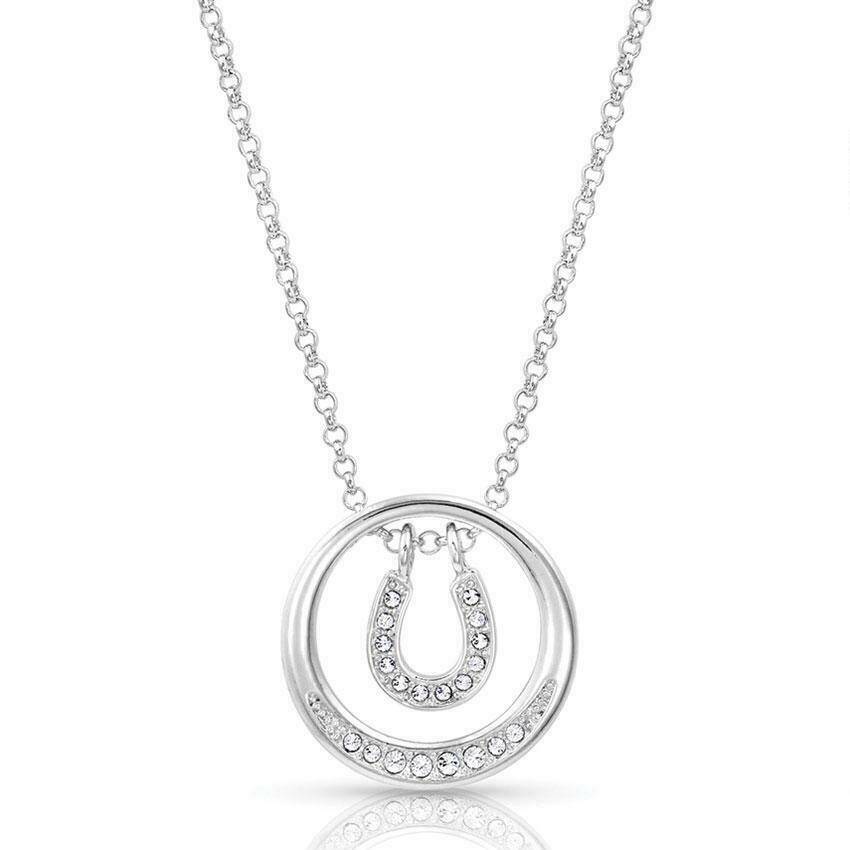 4-278154 Montana Silversmiths Swinging Horseshoe Necklace sku 4-278154