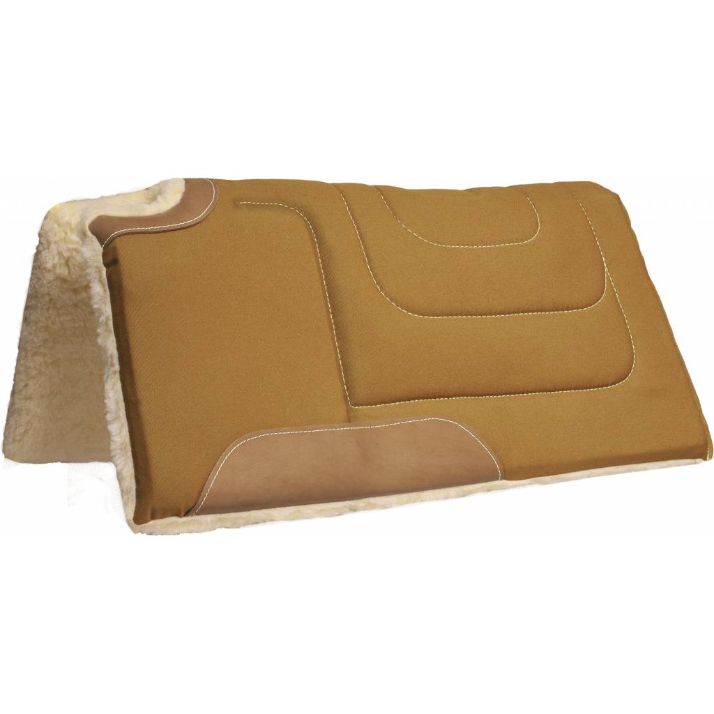 Mustang Canvas Cut Back Built Up Pad with Top Grain Wear Leathers