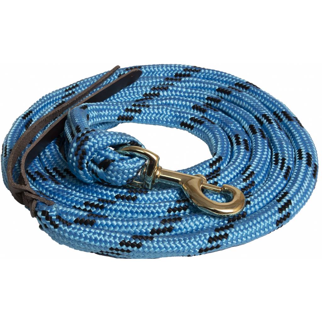 Mustang Poly Cowboy Lead Rope with 7/8" Brass Plated Bolt Snap