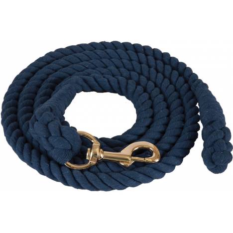 Mustang Cotton Lead Rope with Brass Plated 1-1/8" Bolt Snap