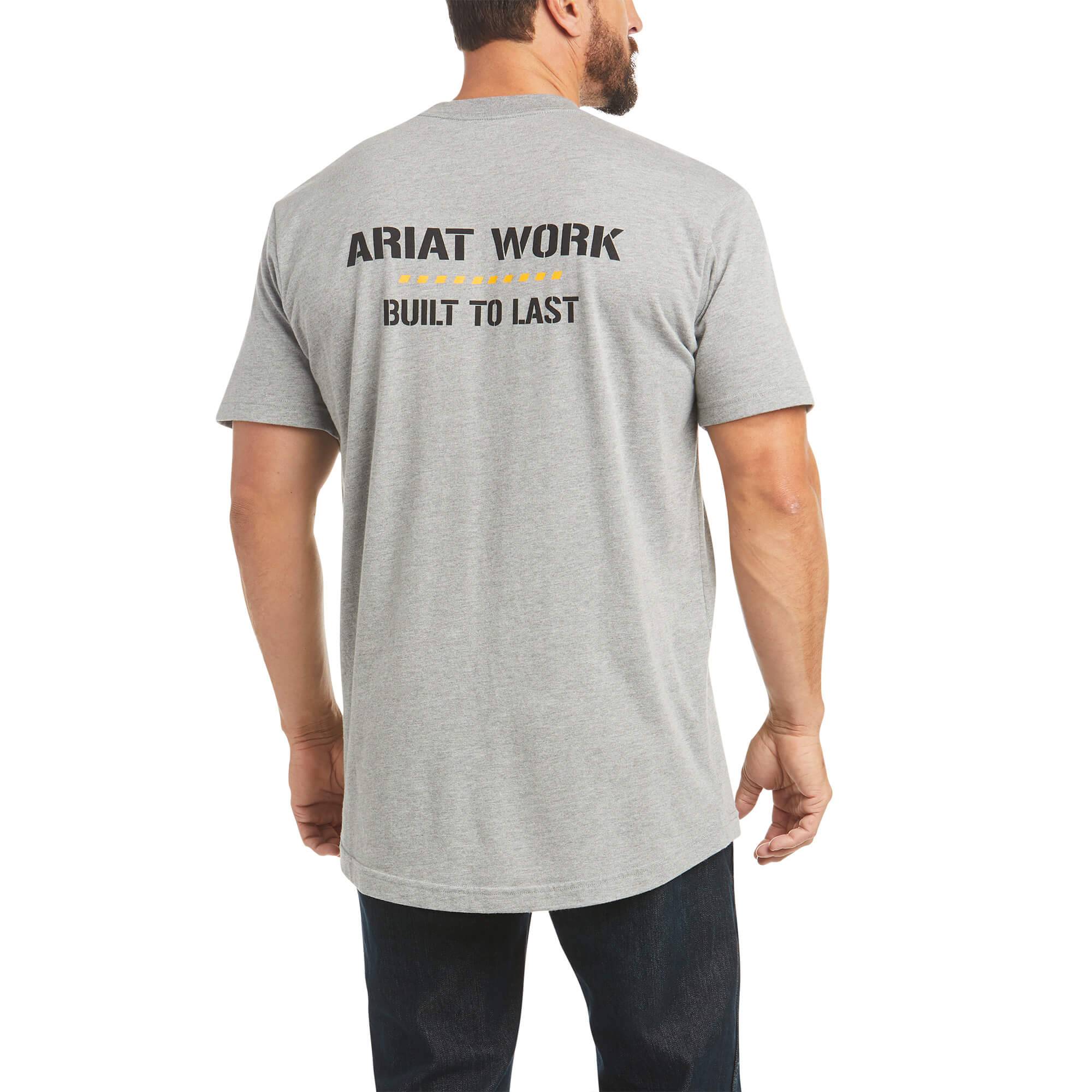 4-279290 Ariat Mens Rebar Cotton Strong Work Done Right T-S sku 4-279290