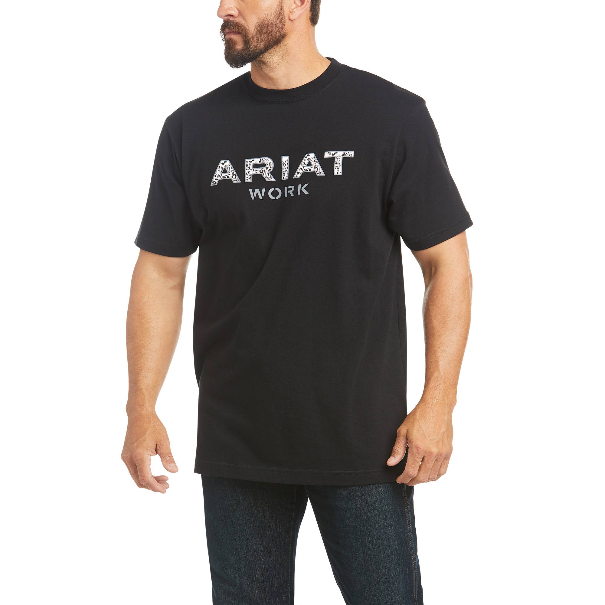 Ariat Mens Rebar Cotton Strong Reinforced T-Shirt