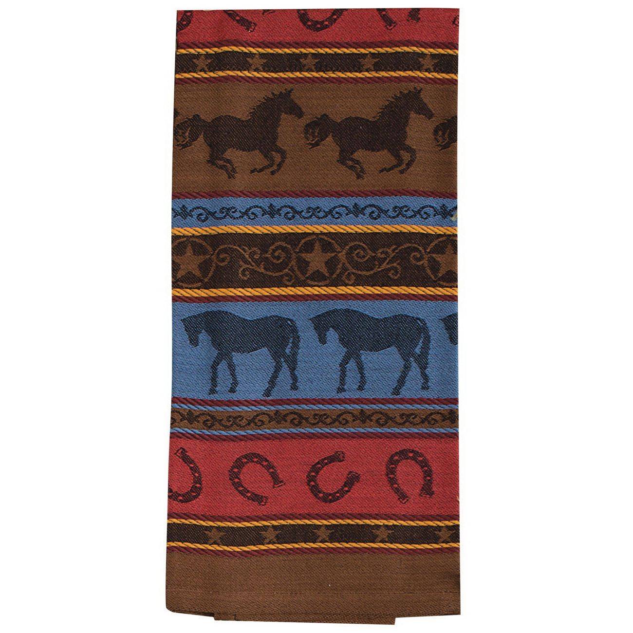 Grace & Beauty Horses Jacquard Kitchen Towel