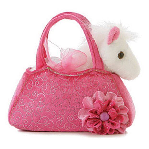 Fancy Pony In Pet Carrier Purse