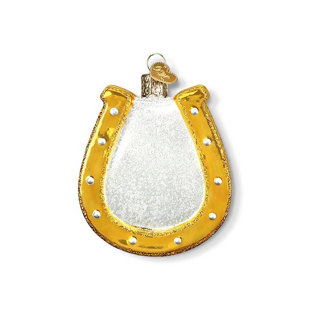 Horseshoe Glass Ornament