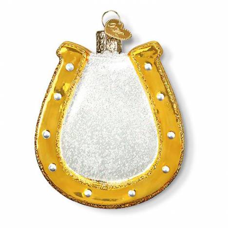 Horseshoe Glass Ornament