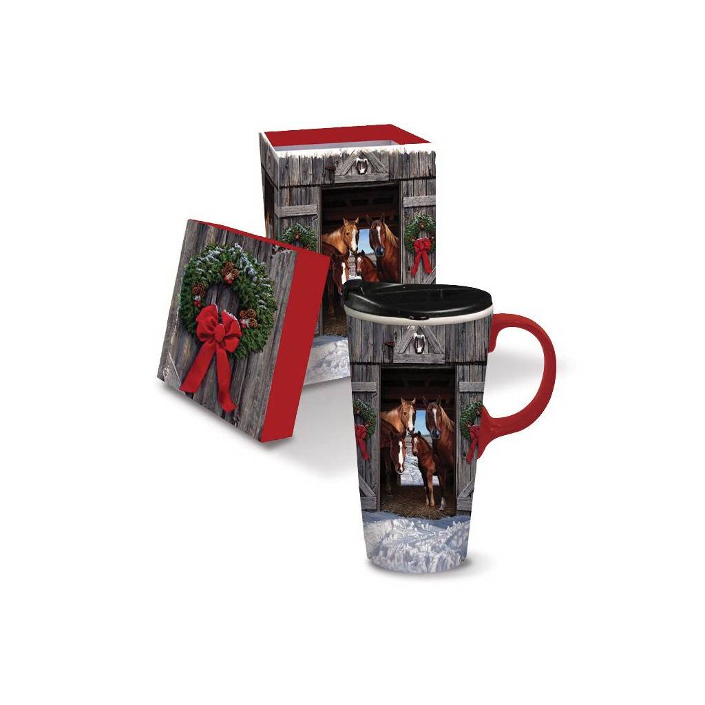 Horse Family Boxed Christmas Mug