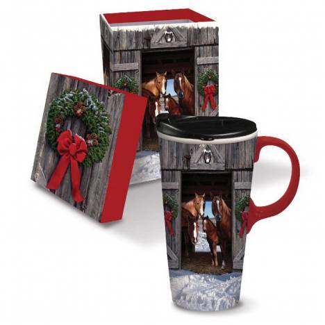 Horse Family Boxed Christmas Mug