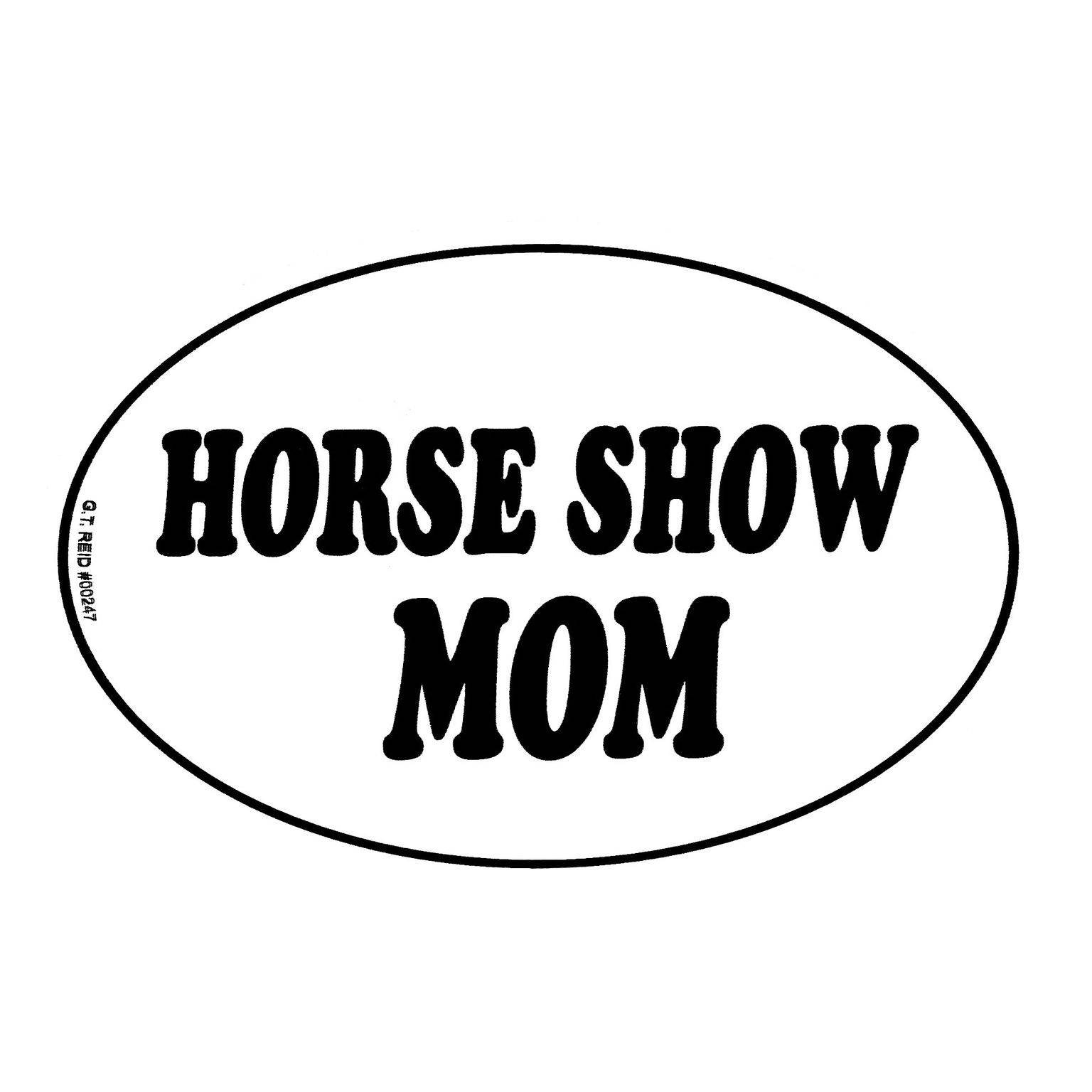 Euro Horse Show Mom Vinyl Stickers