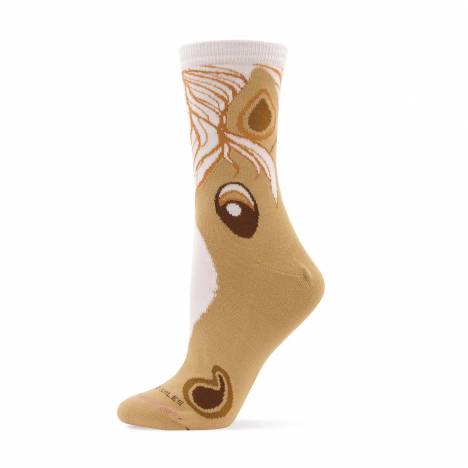 Palomino Cartoon Horse Socks